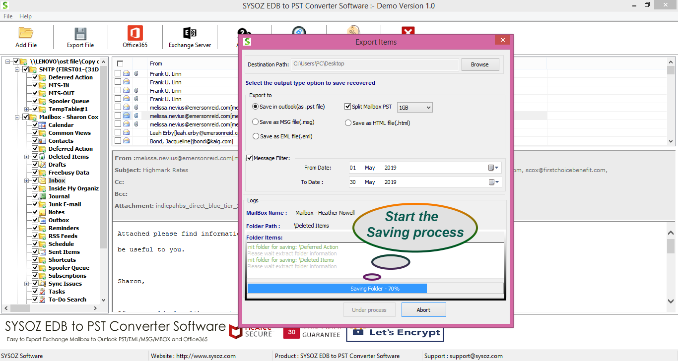 How to convert Exchange EDB to PST