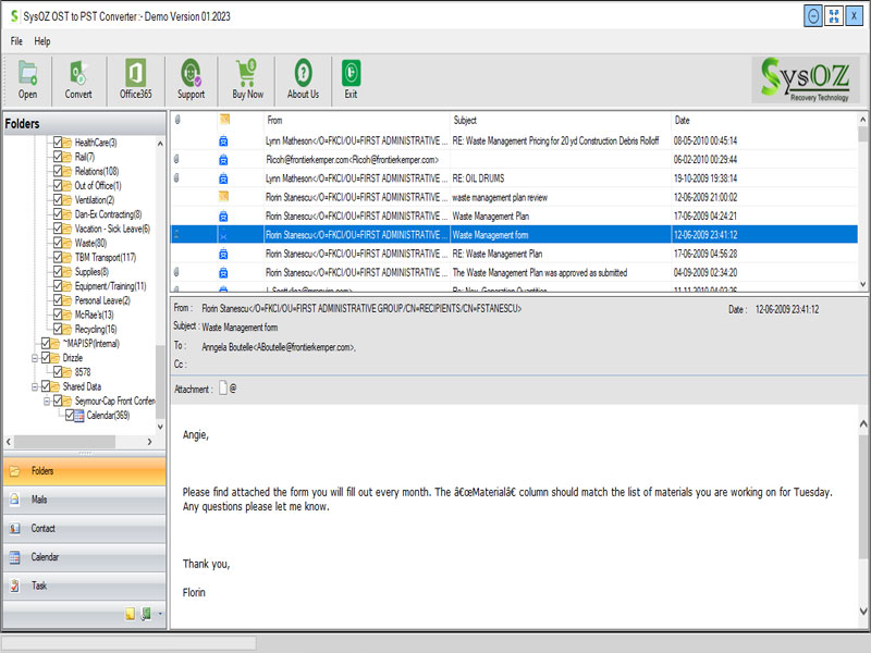 OST to PST Converter SysOZ 3.5 full