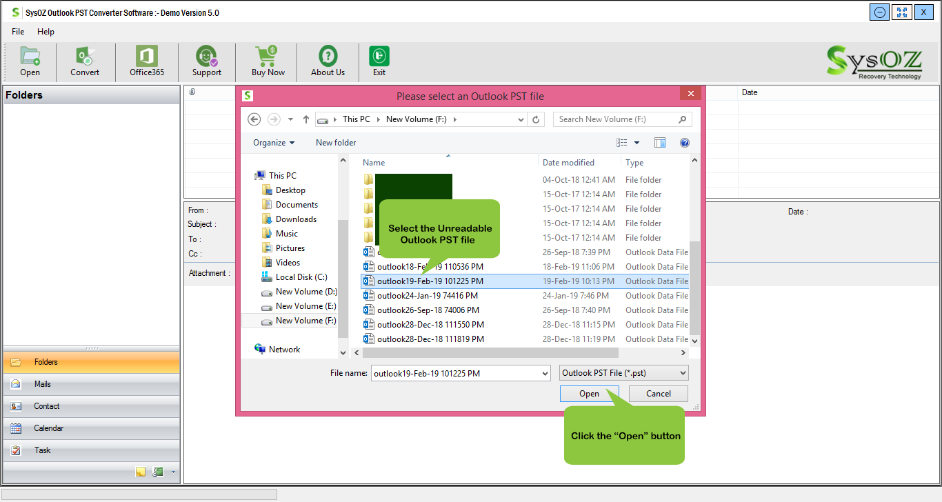convert pst file